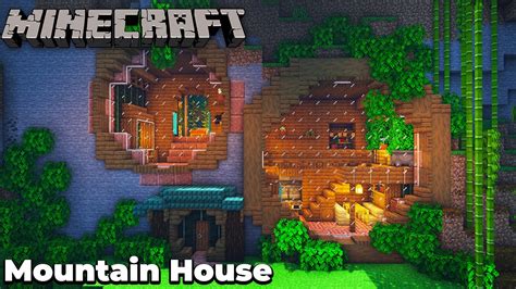 How To Build An Awesome Mountain House In Minecraft Youtube