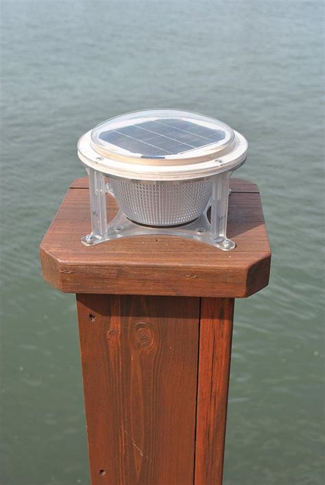Dock Edge Solar Piling Cap Light Dock Edge Solar Piling Cap Light