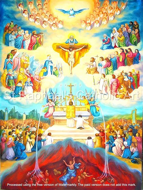Holy Mass Communion of Saints Heaven Trinity Jesus Sacrifice
