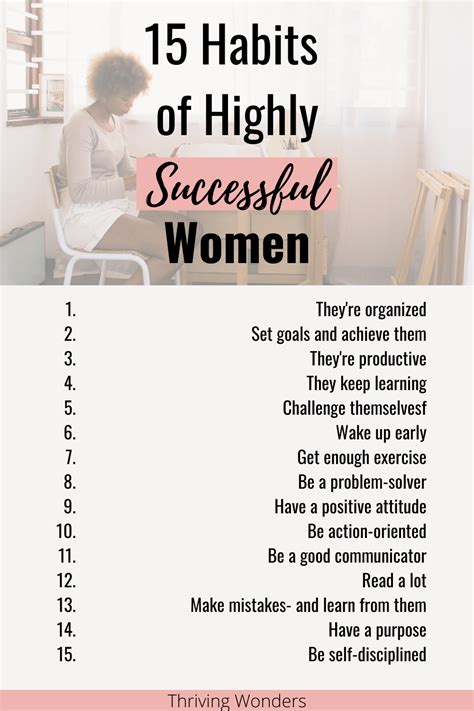 15 Habits of Highly Successful Women | Habits of successful people ...