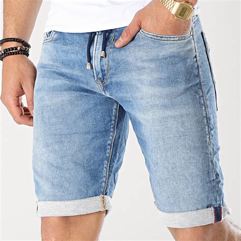 Le Temps Des Cerises Short Jean Jogg Bleu Denim