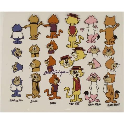 cats in art illustration and animation model sheet for hanna barbera s top cat ★ ch