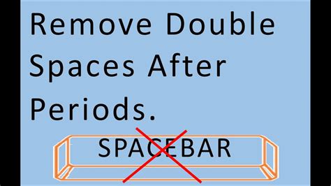 Remove Spaces After All Periods With Just One Click Microsoft Word