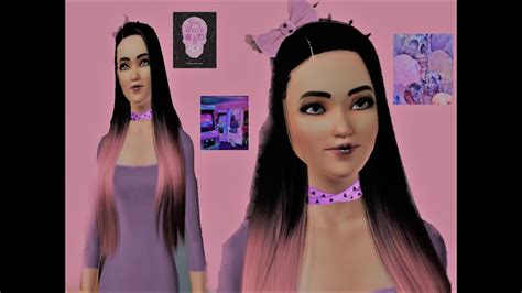 Sims 3 Aesthetic Create A Sim Pastel Goth Youtube