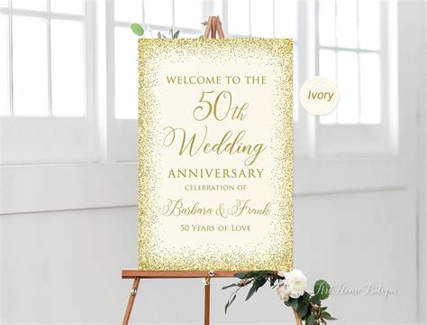 50th Wedding Anniversary Decorations Wedding Anniversary Celebration