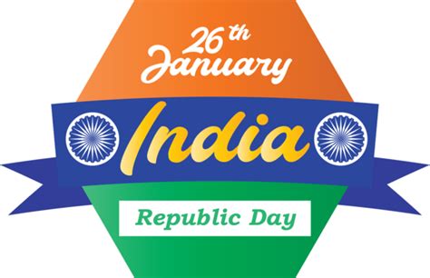 India Republic Day Logo Label For Happy India Republic Day For India