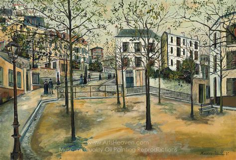 Maurice Utrillo Place Ravignan Painting Reproductions Save 50 75