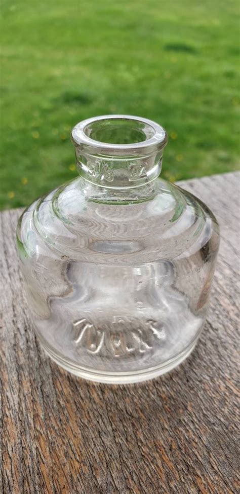 Vintage Hazel Atlas Glass Company Ink Well Bottle Oz Etsy