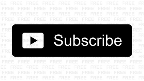 Free Black Youtube Subscribe Button Png Download By Alfredocreates 9