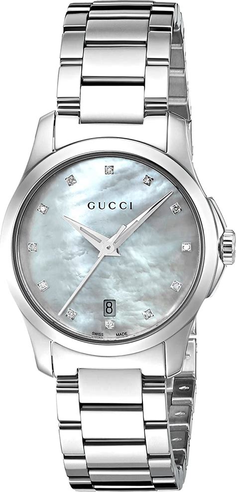 Gucci G Timeless Quartz Stainless Steel Silver Toned