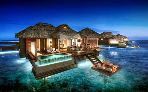 the caribbean s first all inclusive overwater bungalows are here caribbean overwater bungalows