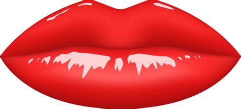 Red Lips Clipart Design Illustration 9381233 Png