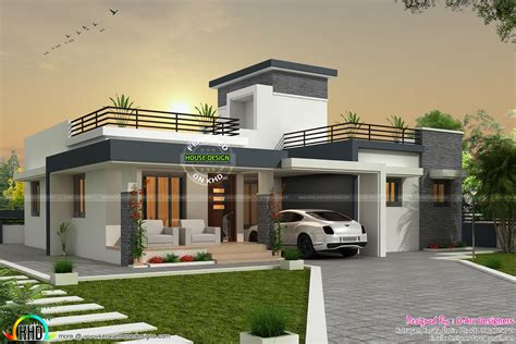 3 Bhk Contemporary Box Type Home Kerala Home Design And Floor Plans