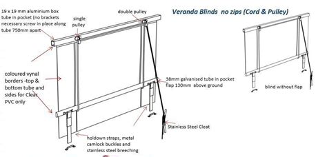 Online Blinds Cord And Pulley Clear Cafe Mesh Veranda Blinds Diagram