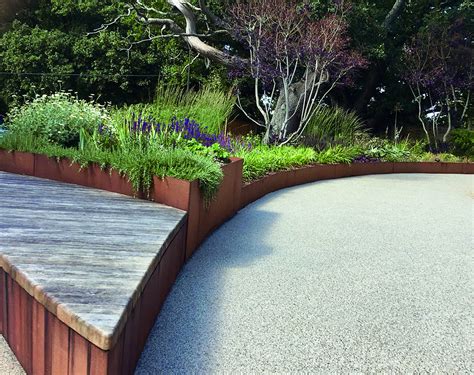 Bespoke Corten Steel Landscape Edging Outdoor Design Esi External Works