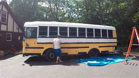 Painting The School Bus Timelapse Youtube