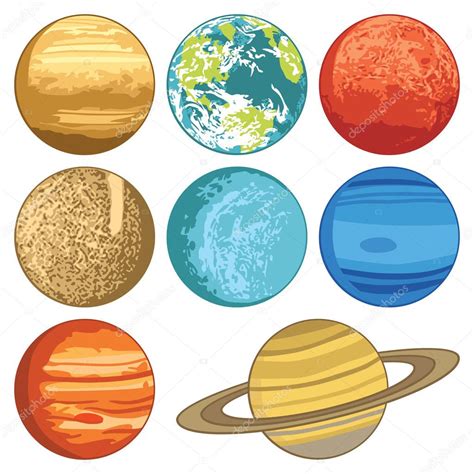Solar System Planets Stock Vector Image By ©sntpzh 57111915