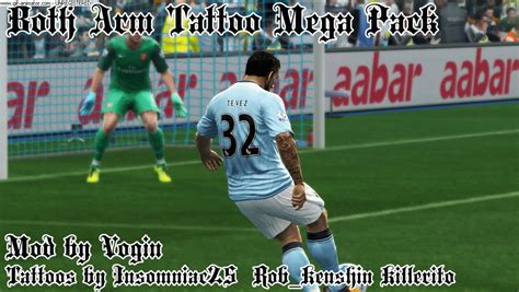 We have to talk about it. pes-modif: Download Two Arm Tattoo Mod and Pack for PES 2013