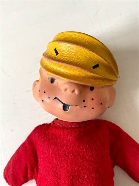 Dennis The Menace Vintage Toy Doll In Red Pajamas Rare Cartooncomic