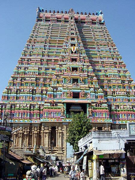 Tamilnadu Tourism Ranganathaswamy Temple Srirangam Gopurams Towers