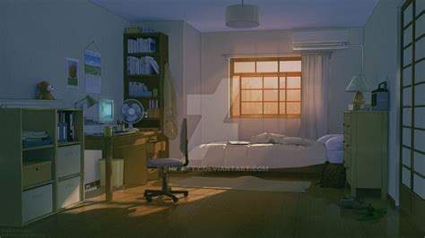 Anime Bedroom By Shinasty Bedroom Drawing Anime Scenery Wallpaper