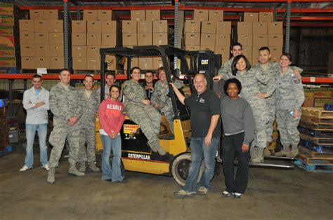 Exists to be a food security resource to the greater chicopee community by providing access with respect and dignity. 178th FW Airman/NCO Council volunteers at local food bank.