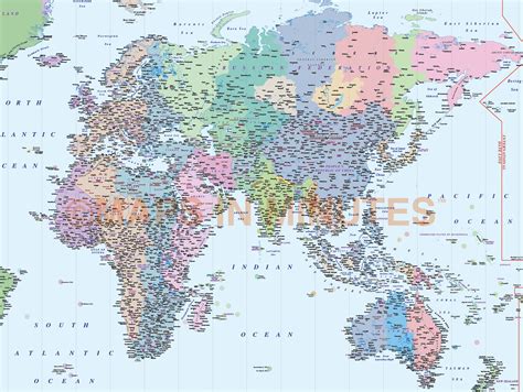 Detailed World Time Zones Map Illustrator Ai Cscc Editable Vector Images