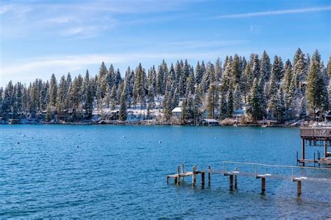 The Lake Tahoe In Nevada And California Stock Image Image Of Beach
