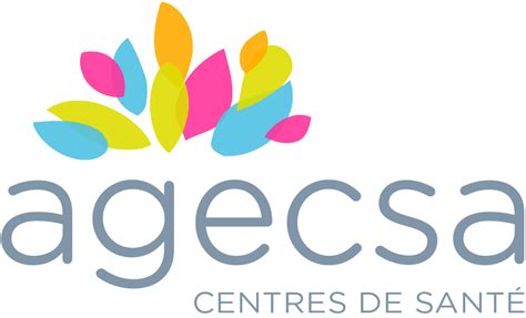 Logo Impression Couleur Sur Fond Blanc Agecsa