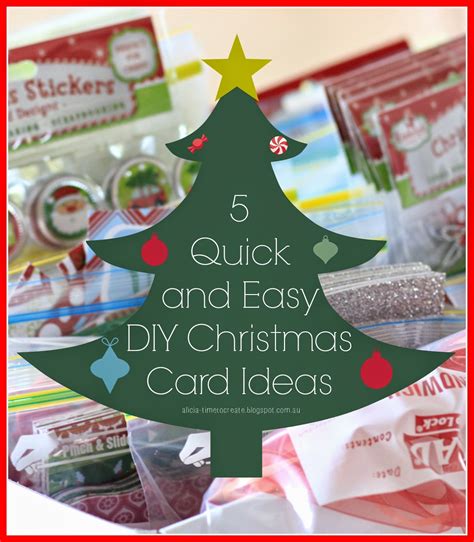 Time To Create 5 Quick And Easy Diy Christmas Card Ideas