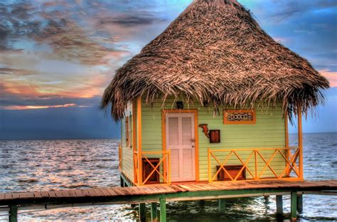 Tropical Hut This Is A Cabin Punta Caracol In Bocas Del Flickr