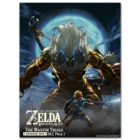 Legend Zelda Breath Wild Game Silk Poster Wall Art Print 13x18 24x32