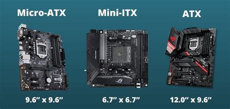 Mini ITX Micro ATX ATX Motherboard Sizes Explained Voltcave Tyello
