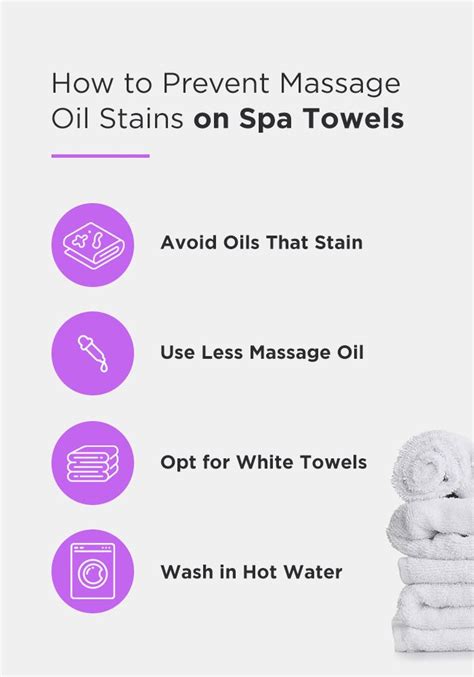 getting massage oil out of spa towels