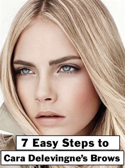 Get Cara Delevingne S Eyebrows In 7 Easy Steps Cara Delevingne Nude