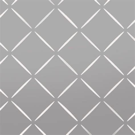 This Diamond Lattice Pattern Wall Stencil Allows You To Paint Wallpaper