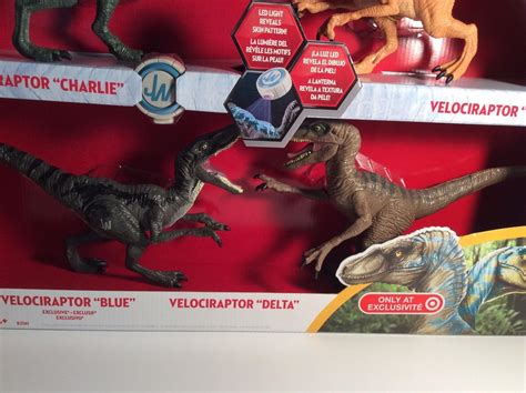 Jurassic World Velociraptor Dinosaurs Figures Toys Target Exclusive 4 Pack Rare 1755774160