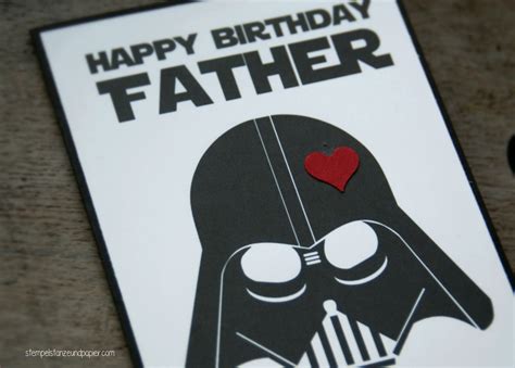 Wenn sie star wars thema haben, können sie sicher sein, dass es in ordnung sein wird mit kindern und ihren eltern. Happy Birthday Father - Starwars Geburtstagskarte ...