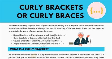 Curly Brackets Curly Braces A Super Simple Guide • 7esl Bracket Curly Braces