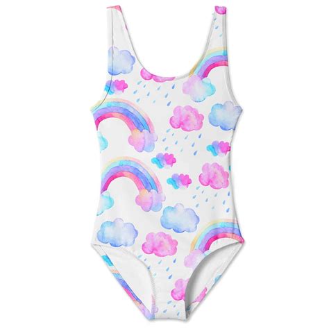 Stella Cove Rainbows And Cloud Tank Swimsuit ⋆ Gypsy Girl Tween Boutique