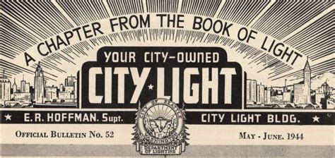 Blast From The Past 1944 Seattle City Light Customer Bulletin Powerlines