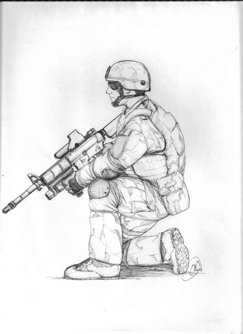 Army Soldier Drawing At Getdrawings Free Download