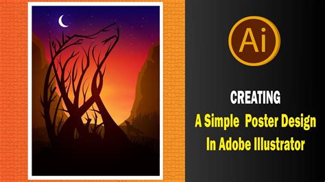 Creating A Simple Poster Design In Adobe Illustrator Youtube