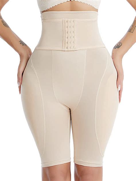 Lilvigor Women High Waist Tummy Control Butt Lifter Shapewear Hip Padded Enhancer Body Shaper