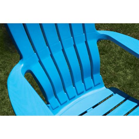 Buy Adams Realcomfort Ergonomic Adirondack Chair Pool Blue