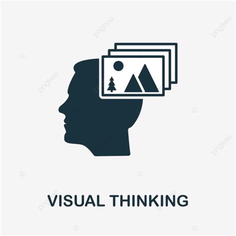 Gambar Pemikiran Visual Ikon Visi Berpikir Logo Dari Ide Png Dan