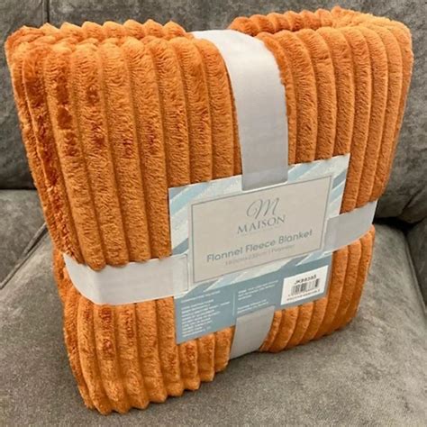 Soft Throw 180cm x 230cm - Orange – Shaws Department Stores