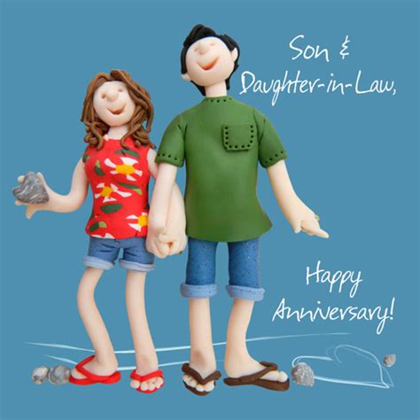 Happy anniversary to my son and daughter in law images is important information with hd images sourced from all websites in the world. Son & Daughter-in-Law Anniversary Greeting Card One Lump ...