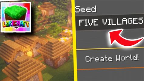 Best Village Seed In Lokicraft 5 Villages At Spawn Youtube