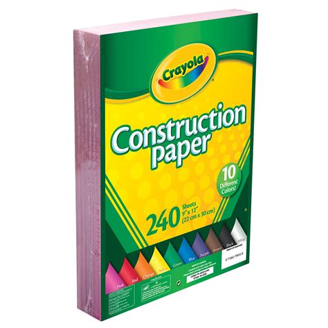 Crayola Construction Paper Bulk 10 Colors Great For